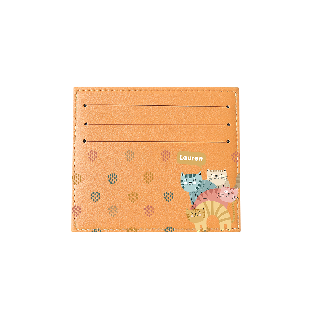 6 Slots Card Holder - Rainbow Meow 2.0