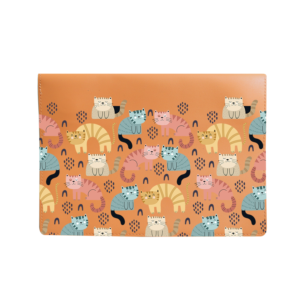 Vegan Leather Sleeve - Rainbow Meow