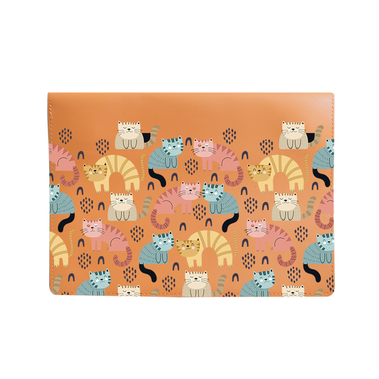 Vegan Leather Sleeve - Rainbow Meow