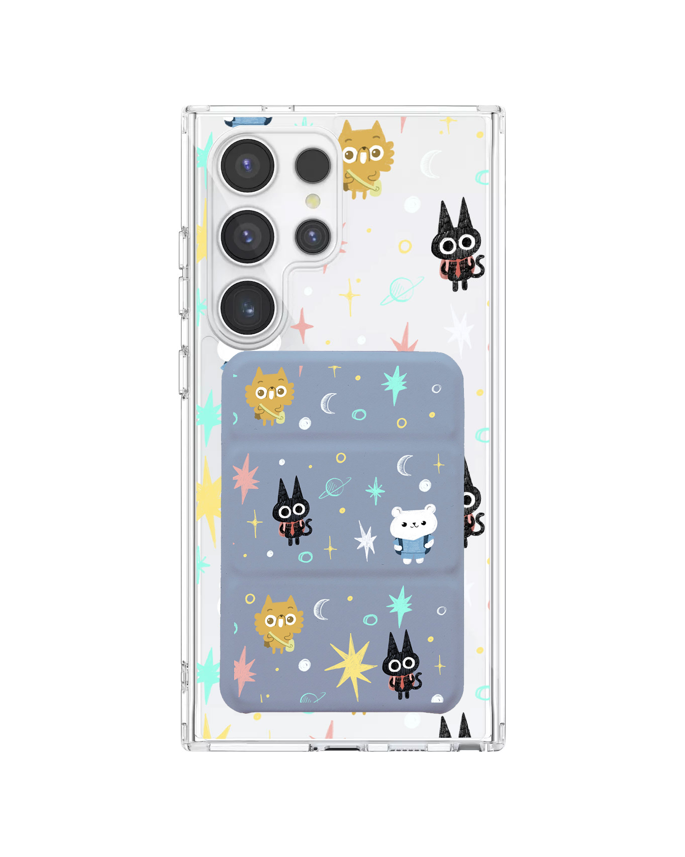 Android Magnetic Trifold Wallet Case - Backpack Travelers