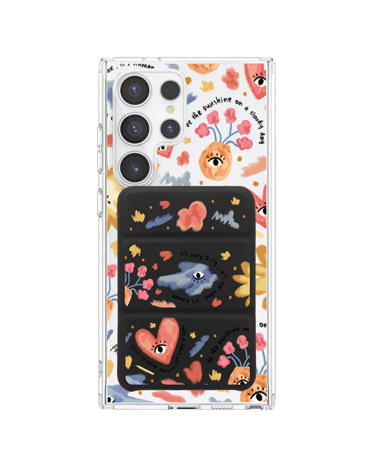 Android Magnetic Trifold Wallet Case - Abstract Lovers