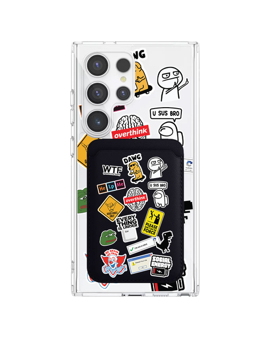 Android Magnetic Wallet Case - Brand Parody 2.0