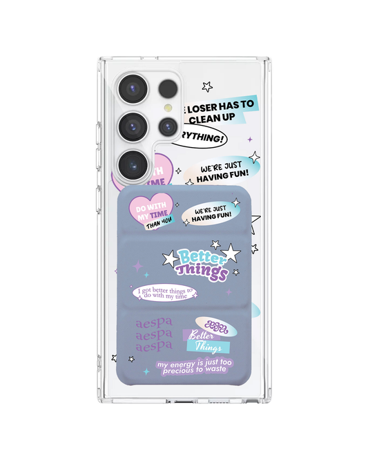 Android Magnetic Trifold Wallet Case - Aespa Better Things