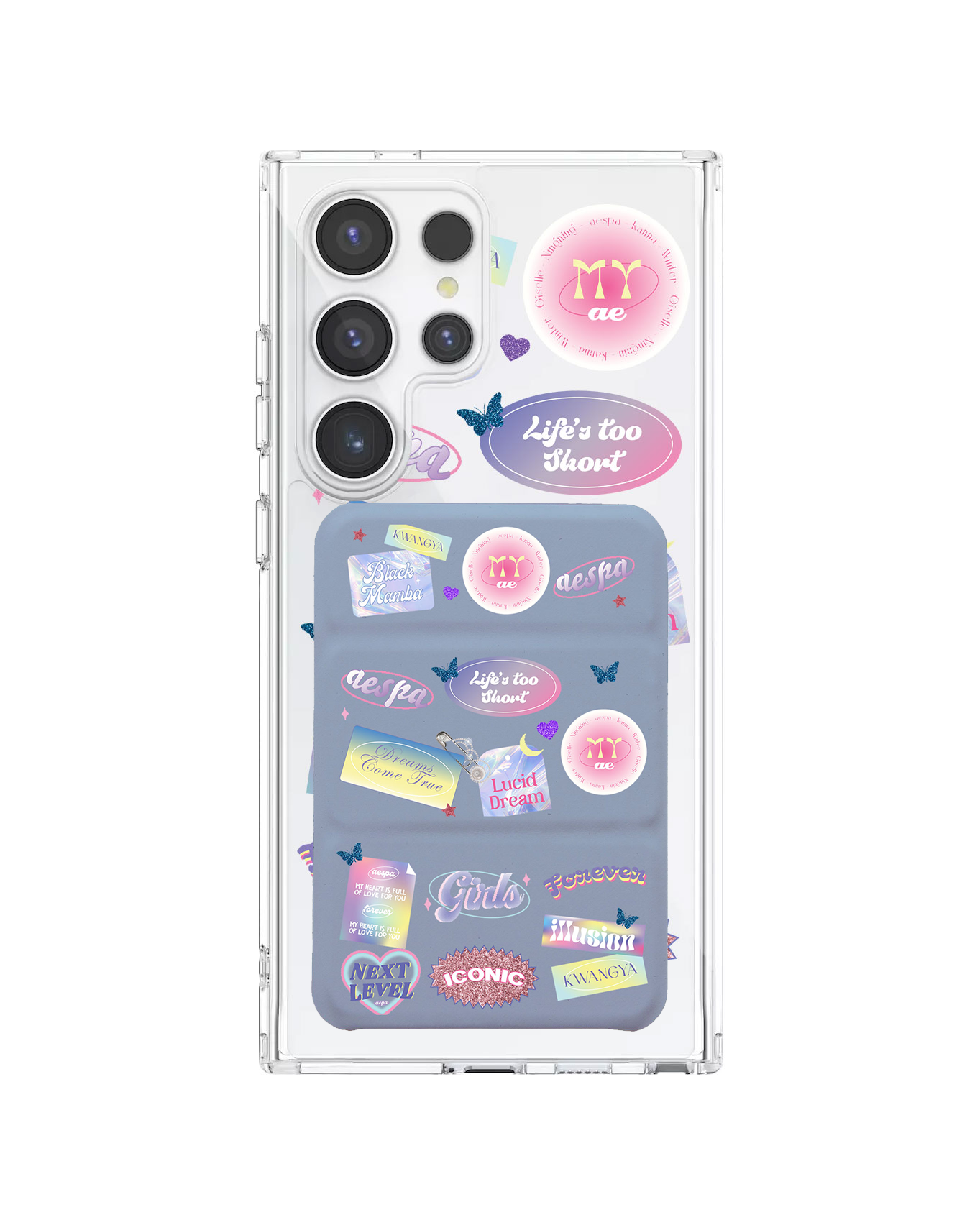 Android Magnetic Trifold Wallet Case - Aespa Girl Pack