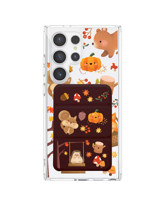 Android Magnetic Trifold Wallet Case - Autumn