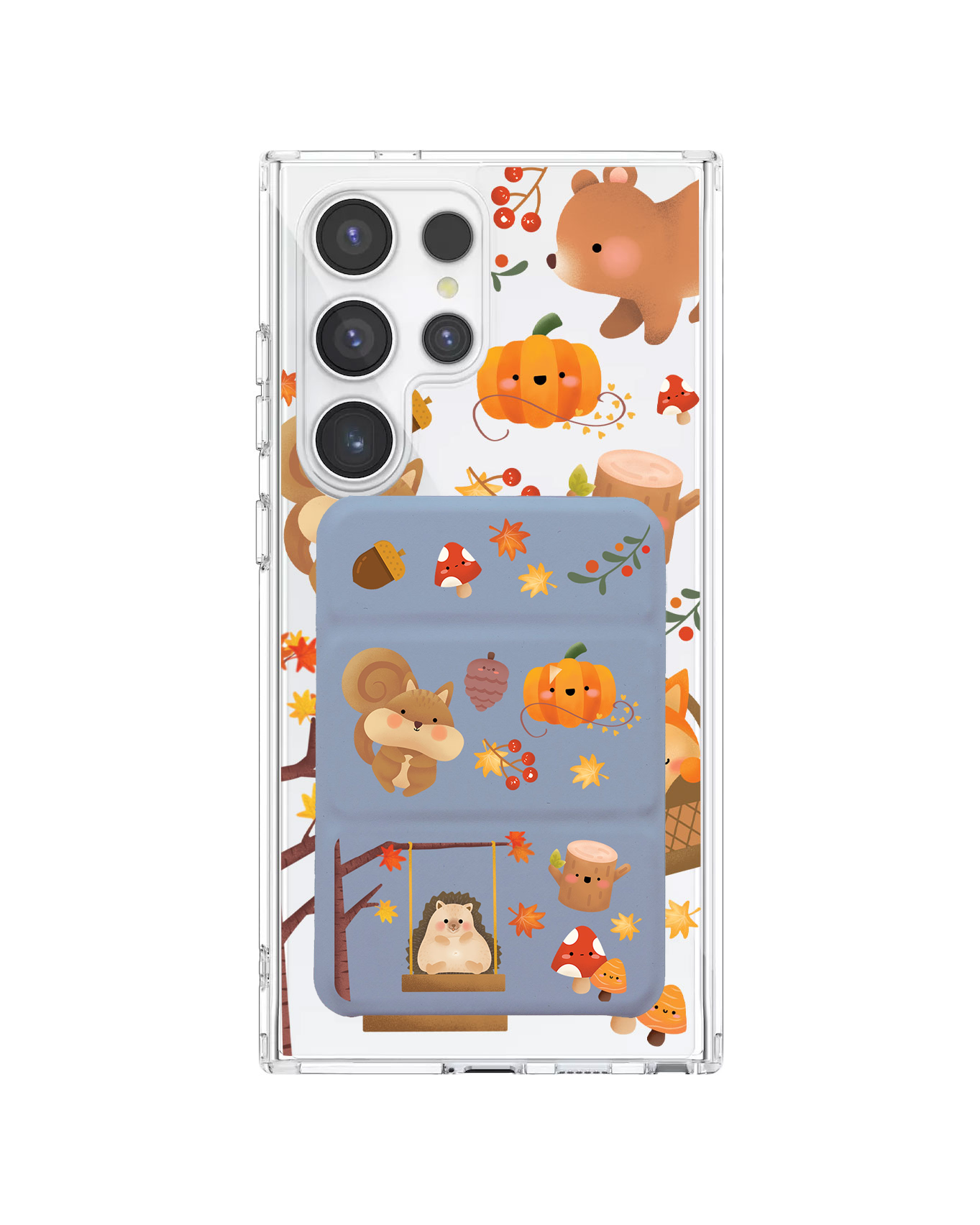 Android Magnetic Trifold Wallet Case - Autumn