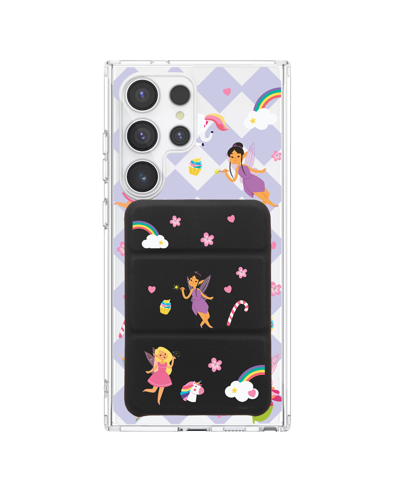 Android Magnetic Trifold Wallet Case - Little Fairy