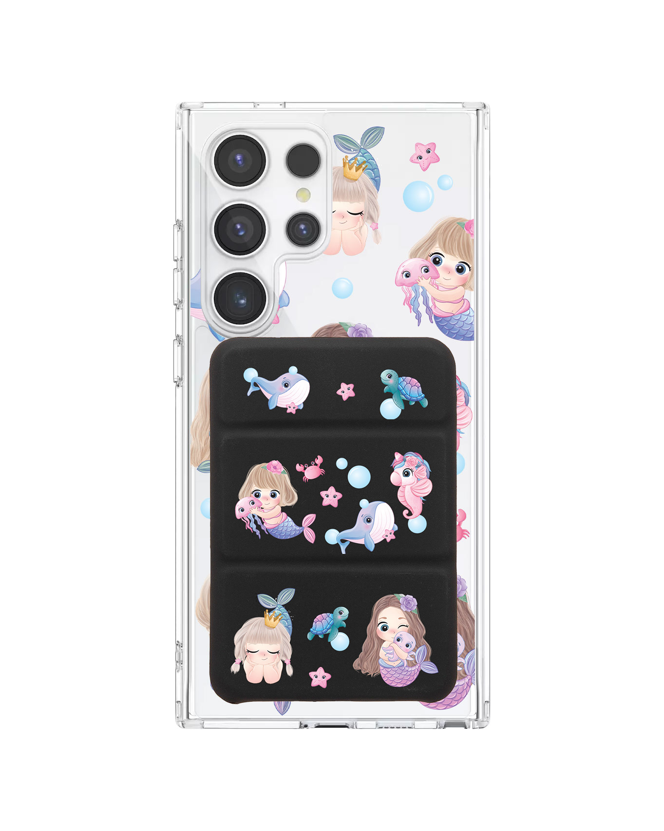 Android Magnetic Trifold Wallet Case - Little Mermaid