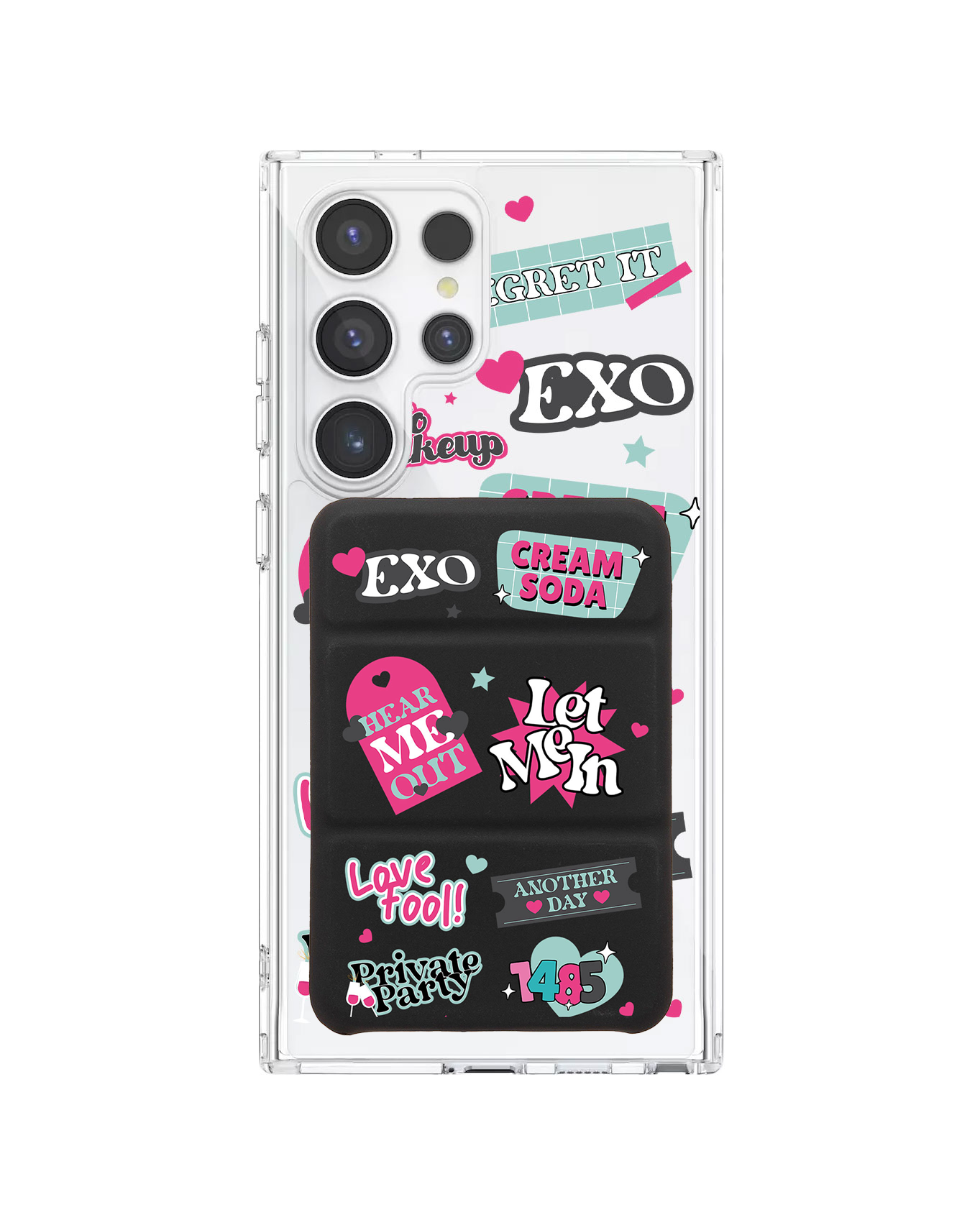 Android Magnetic Trifold Wallet Case - Exo Cream Soda