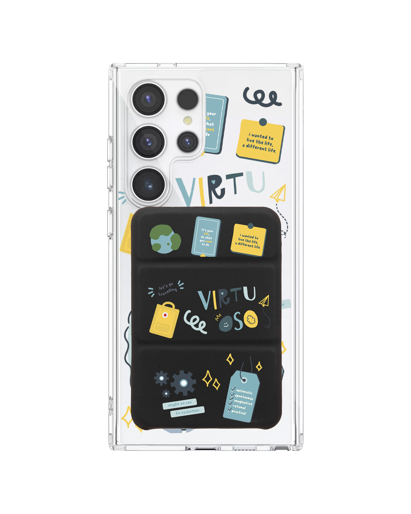 Android Magnetic Trifold Wallet Case - ISTP