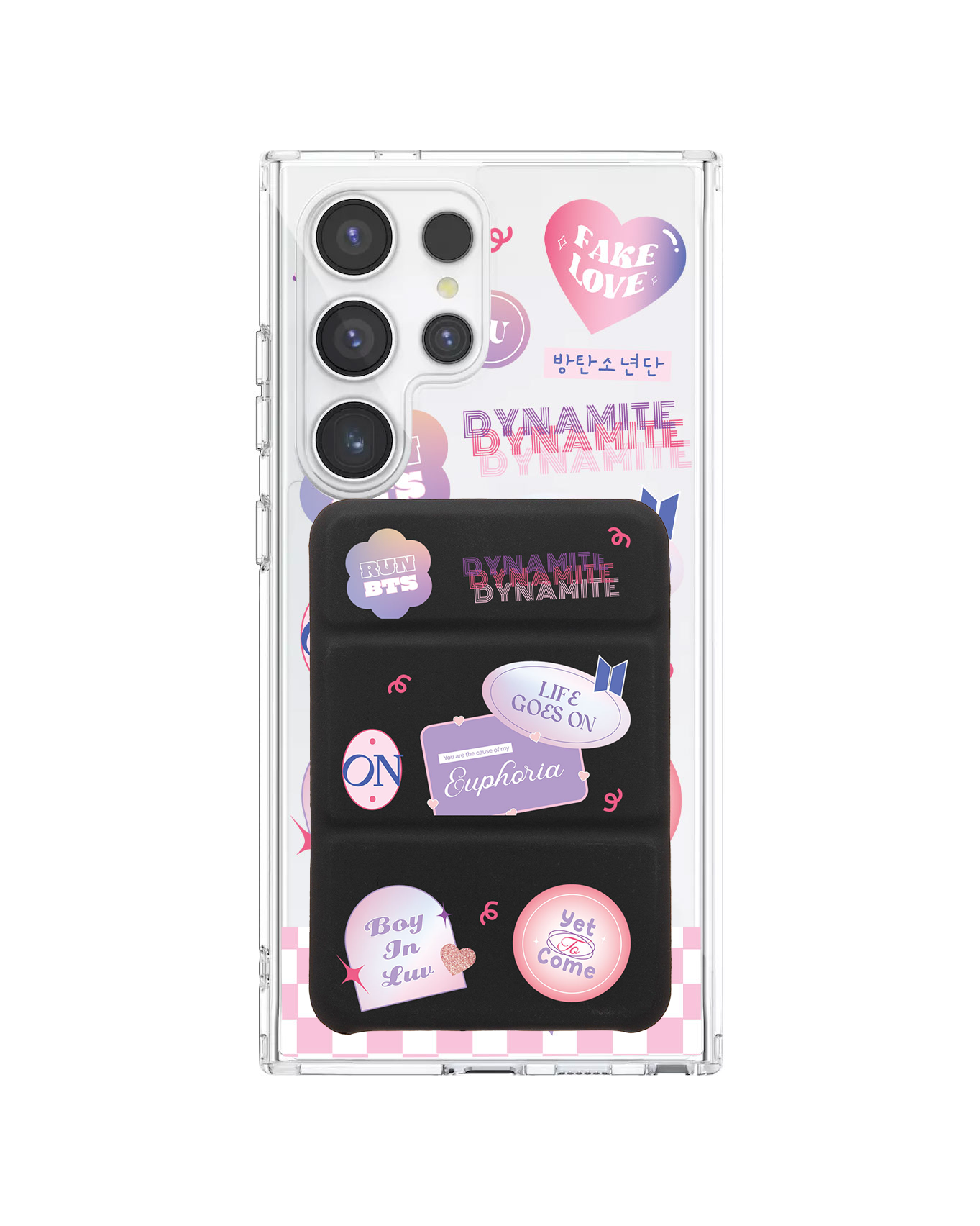 Android Magnetic Trifold Wallet Case - BTS Proof