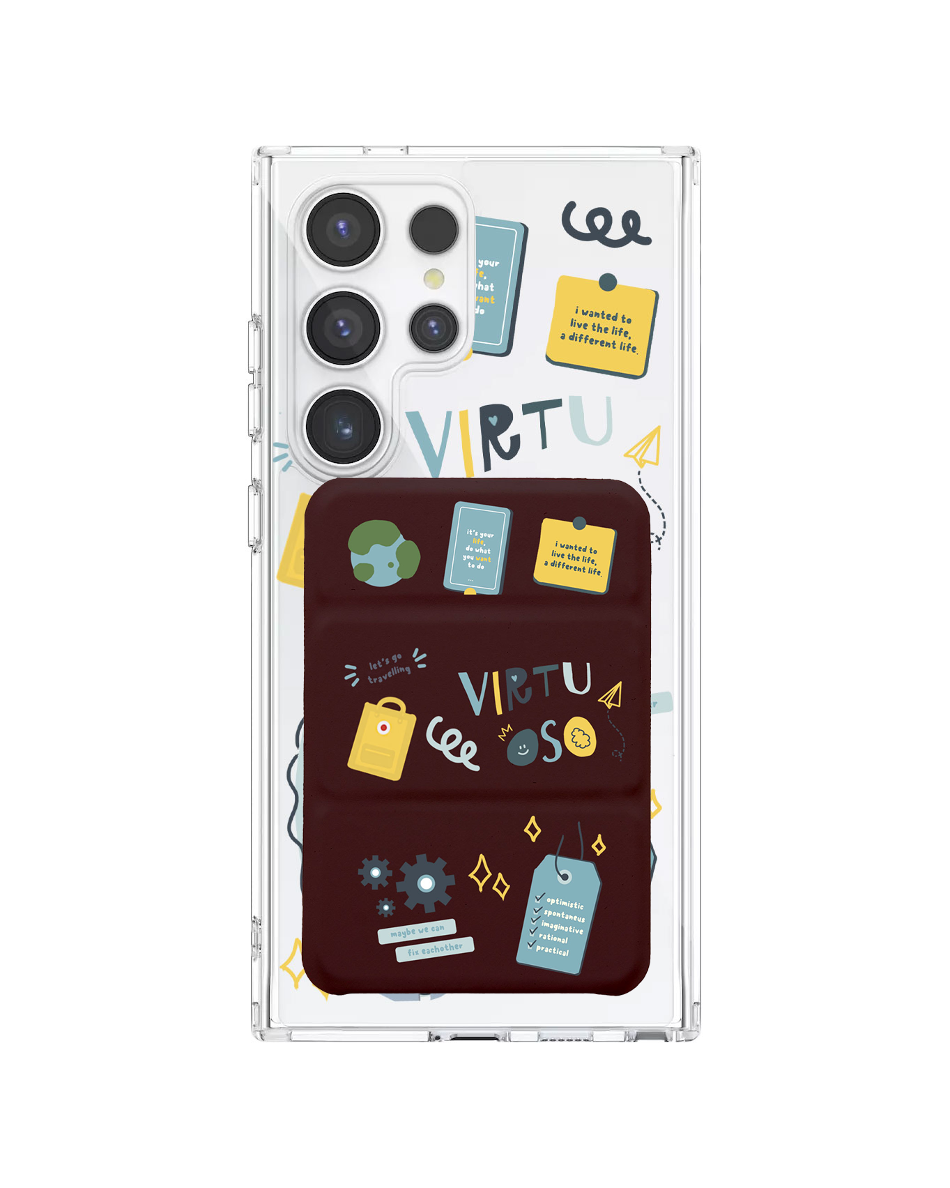 Android Magnetic Trifold Wallet Case - ISTP
