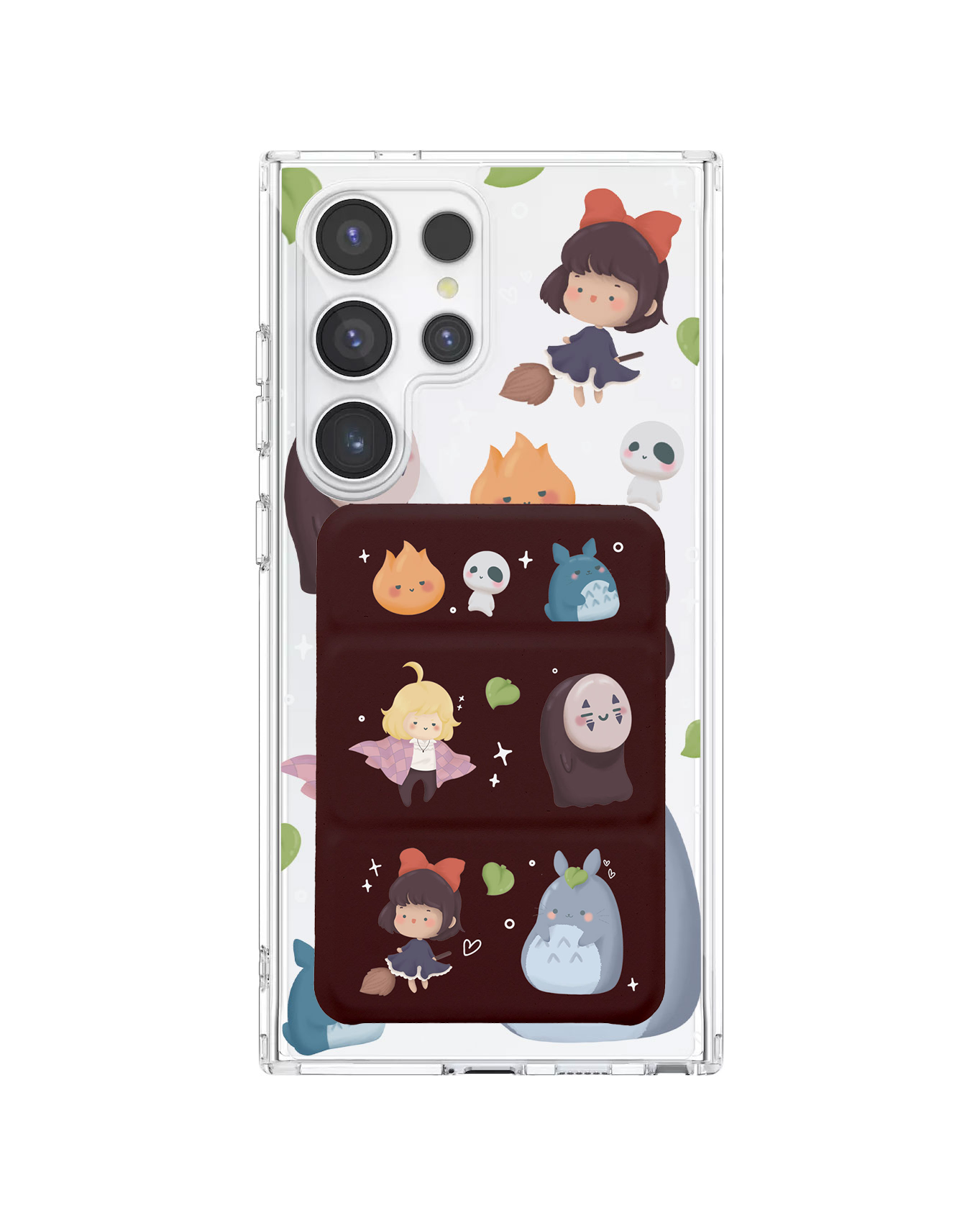 Android Magnetic Trifold Wallet Case - Ghibli