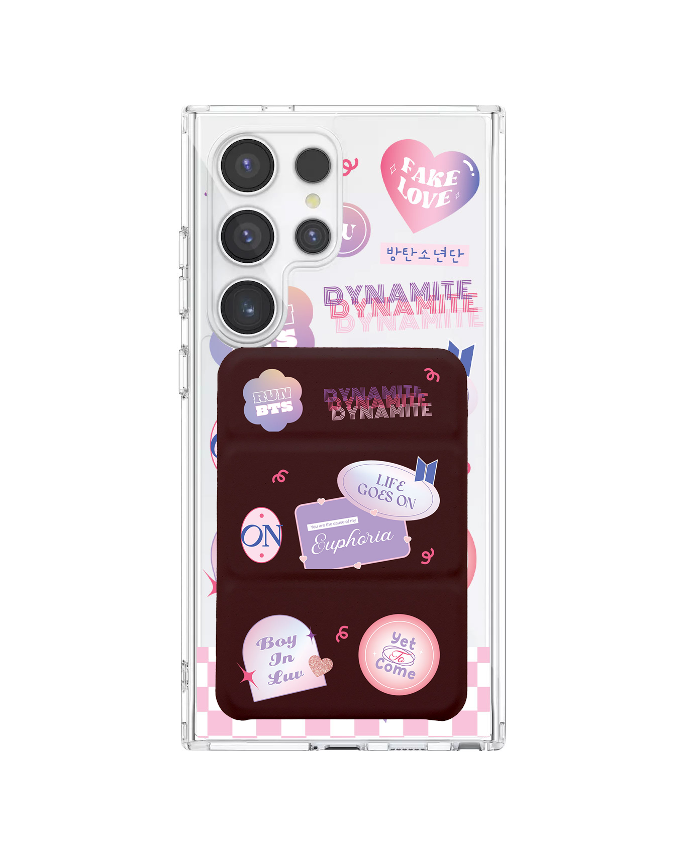 Android Magnetic Trifold Wallet Case - BTS Proof