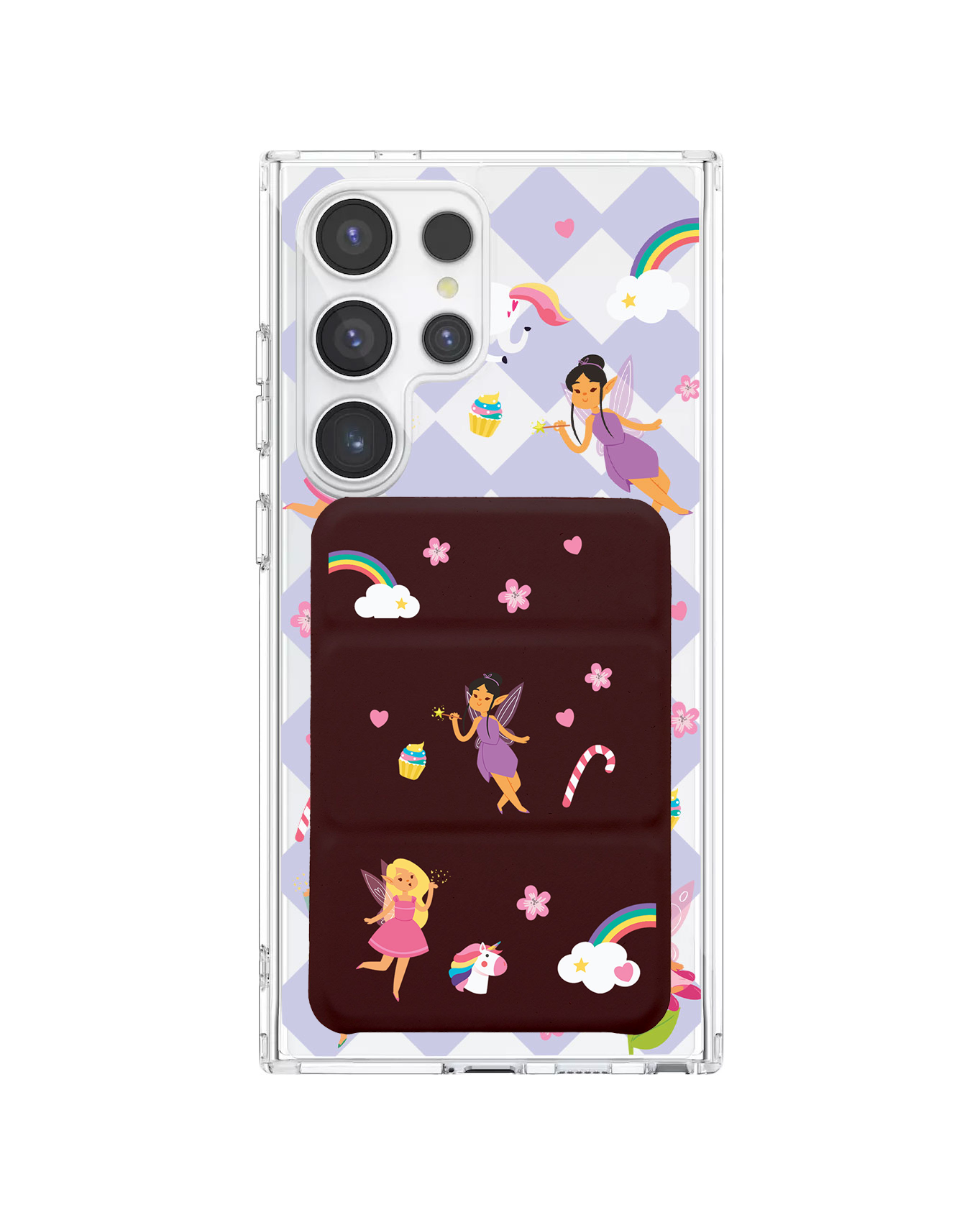 Android Magnetic Trifold Wallet Case - Little Fairy