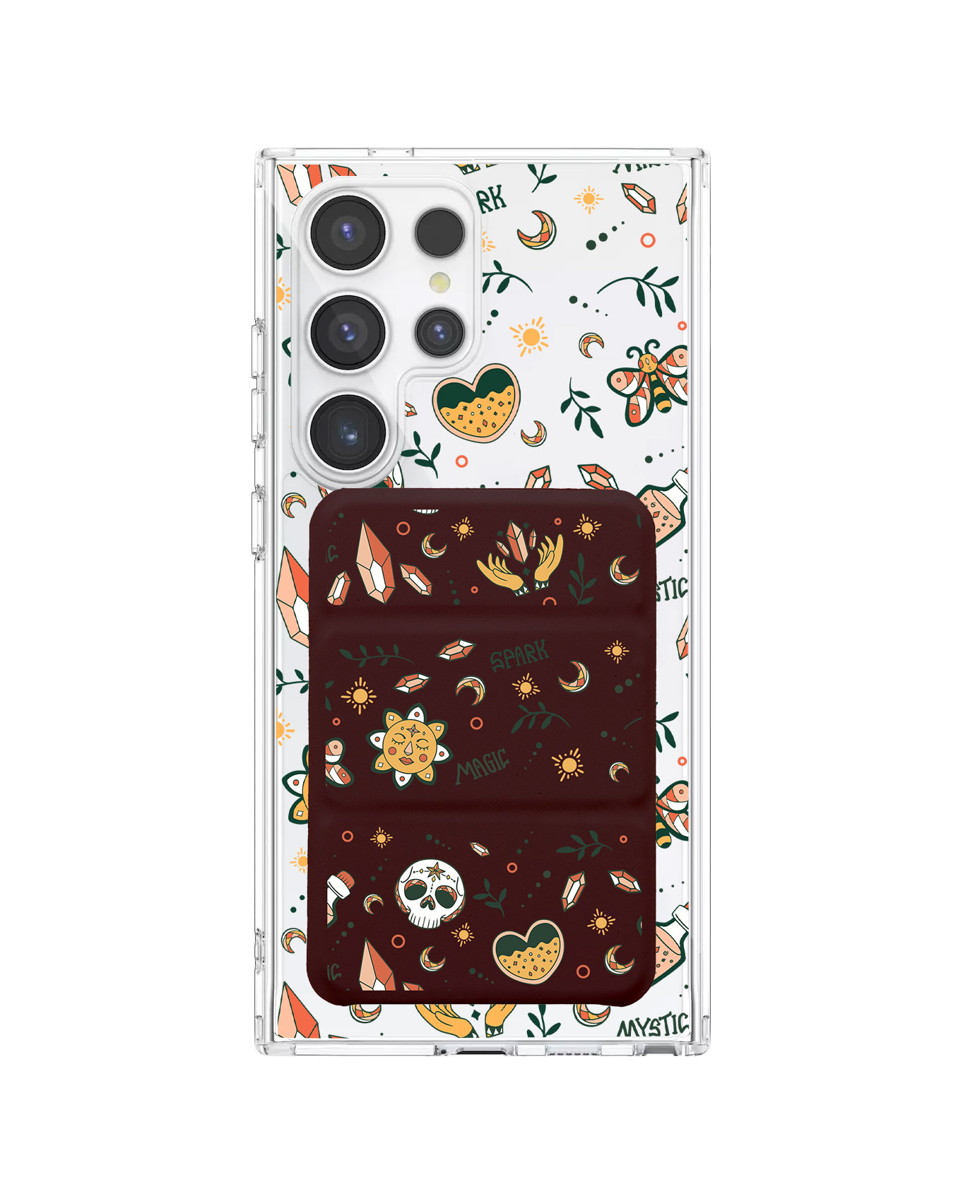 Android Magnetic Trifold Wallet Case - Mystic