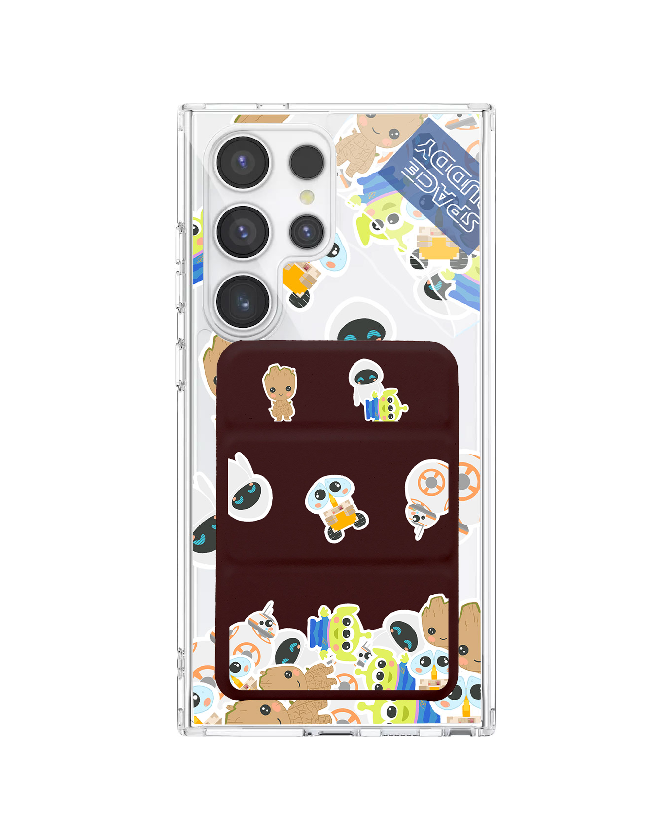 Android Magnetic Trifold Wallet Case - Buddy Space