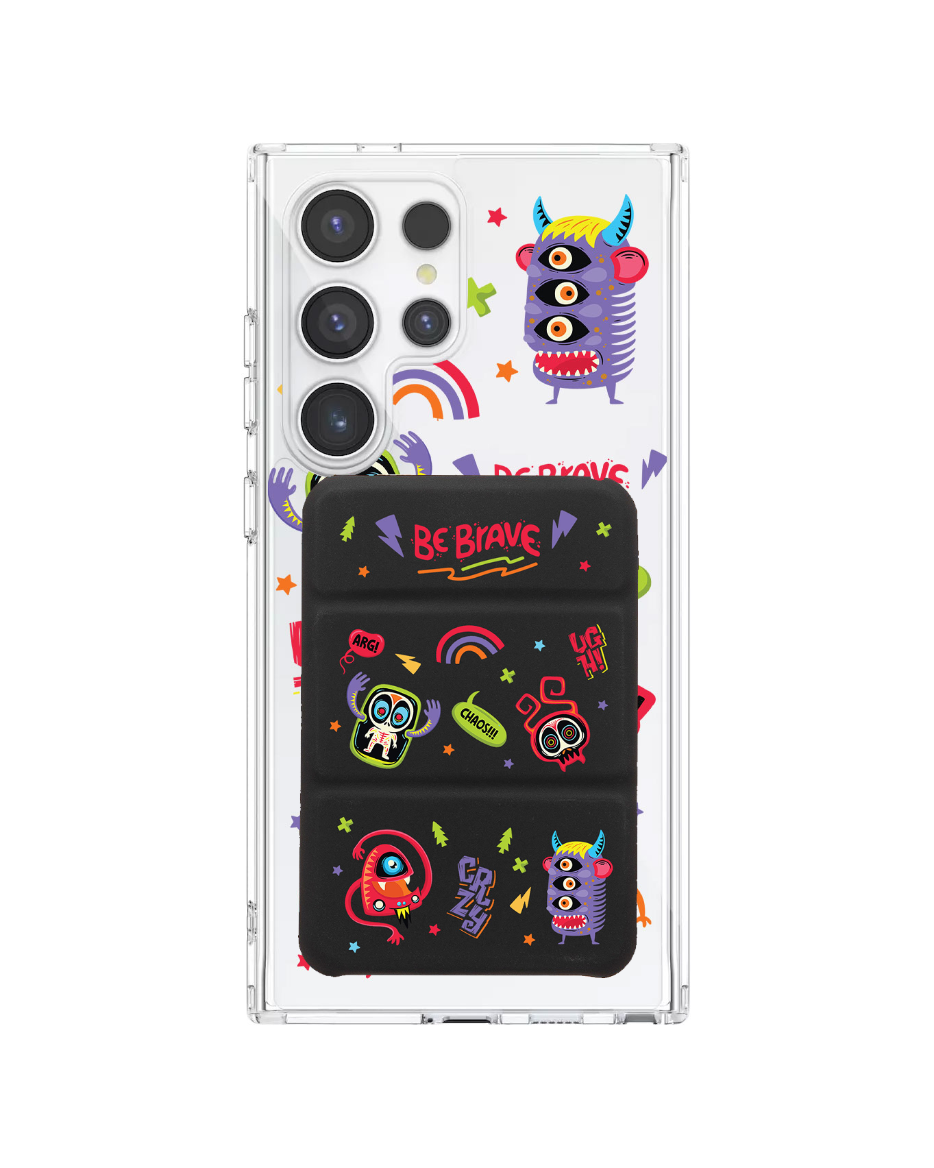 Android Magnetic Trifold Wallet Case - Baby Monster