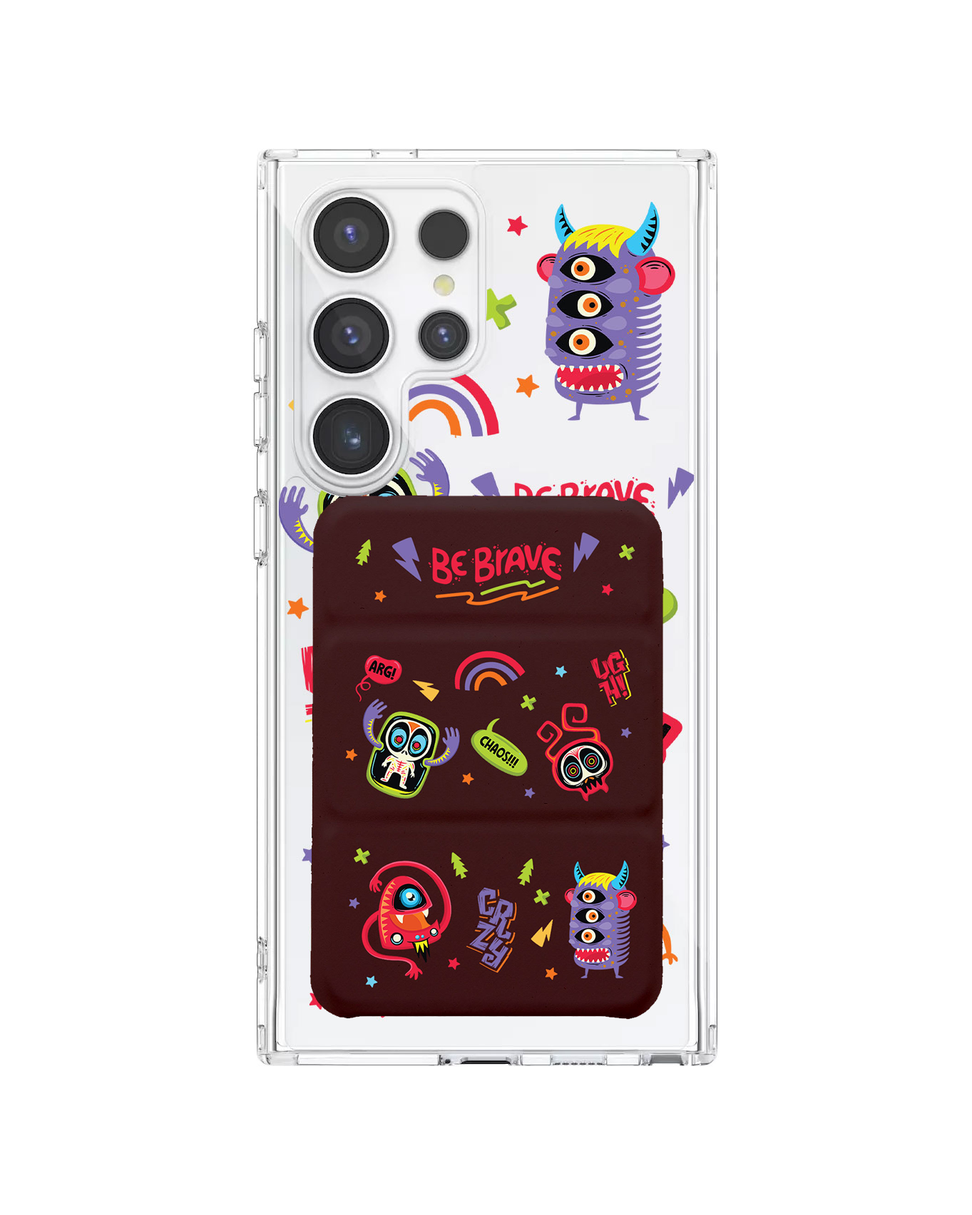 Android Magnetic Trifold Wallet Case - Baby Monster