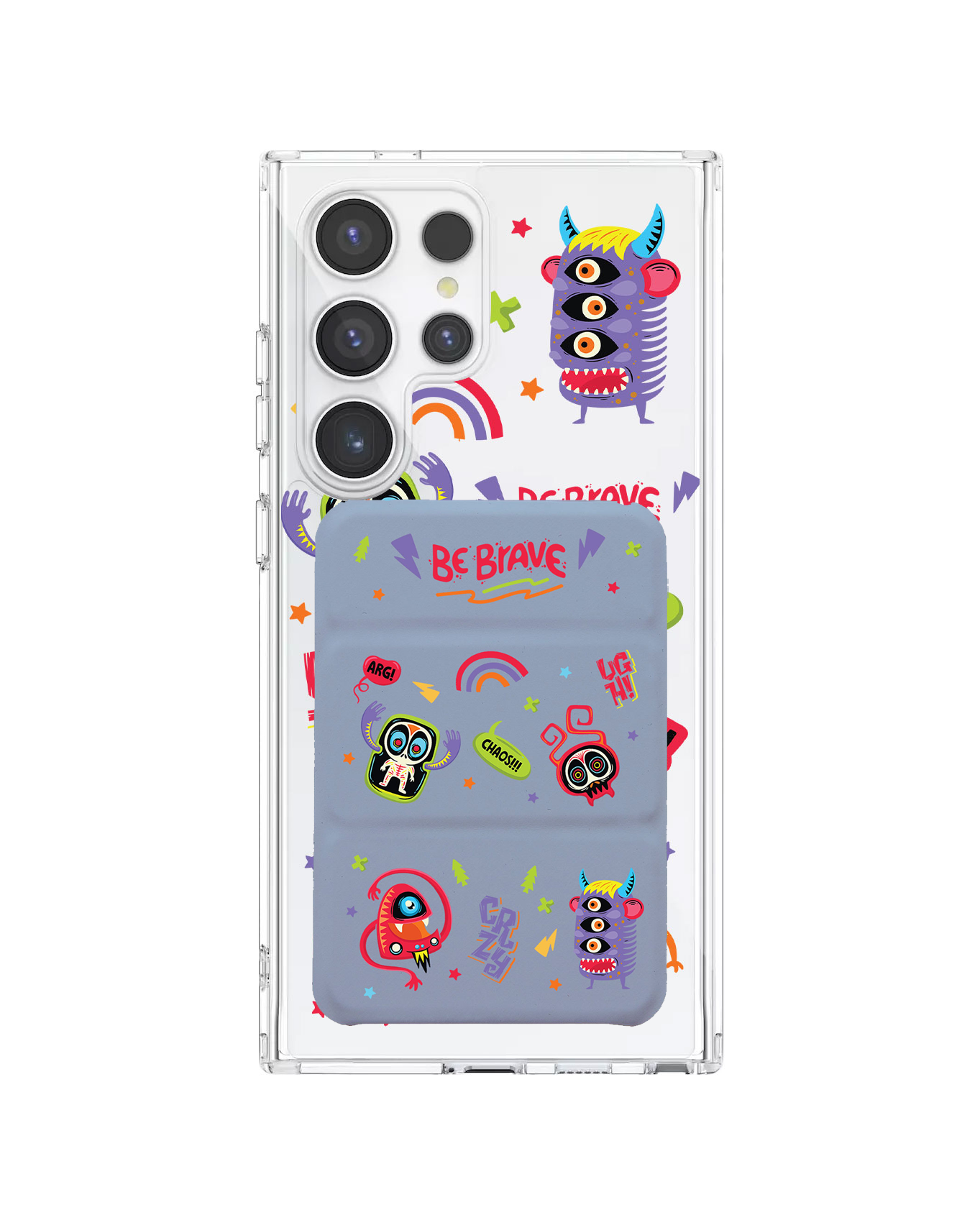 Android Magnetic Trifold Wallet Case - Baby Monster