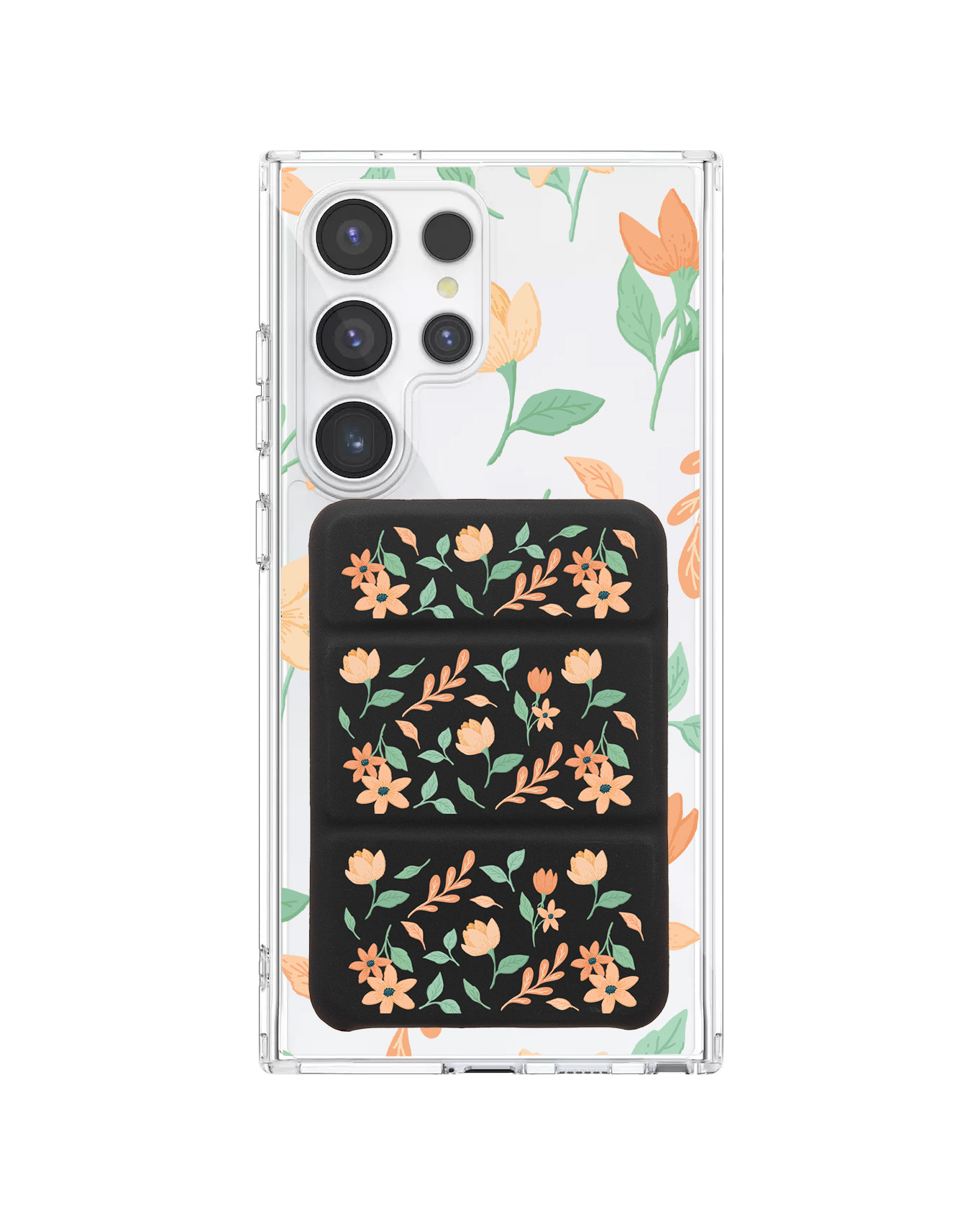 Android Magnetic Trifold Wallet Case - Birth Flower 4.0