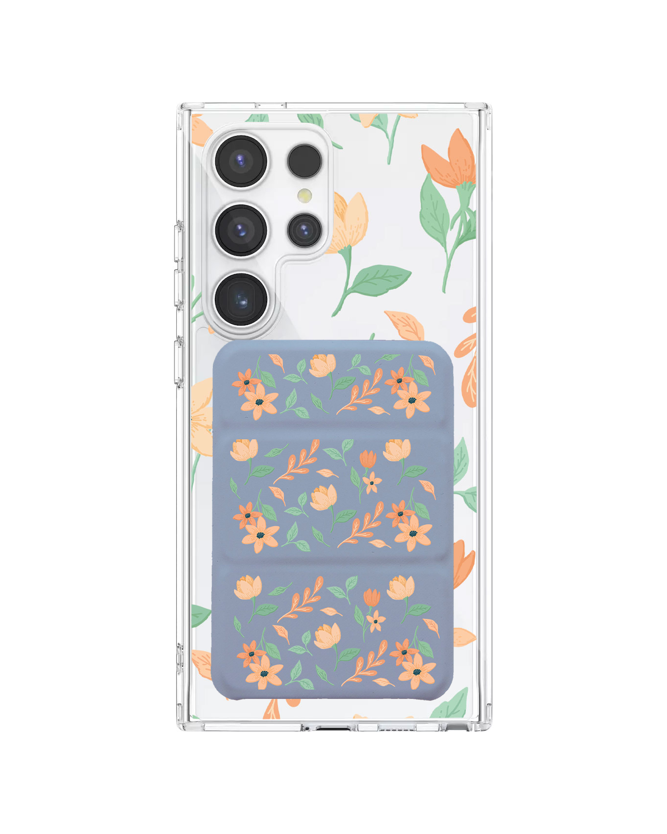 Android Magnetic Trifold Wallet Case - Birth Flower 4.0