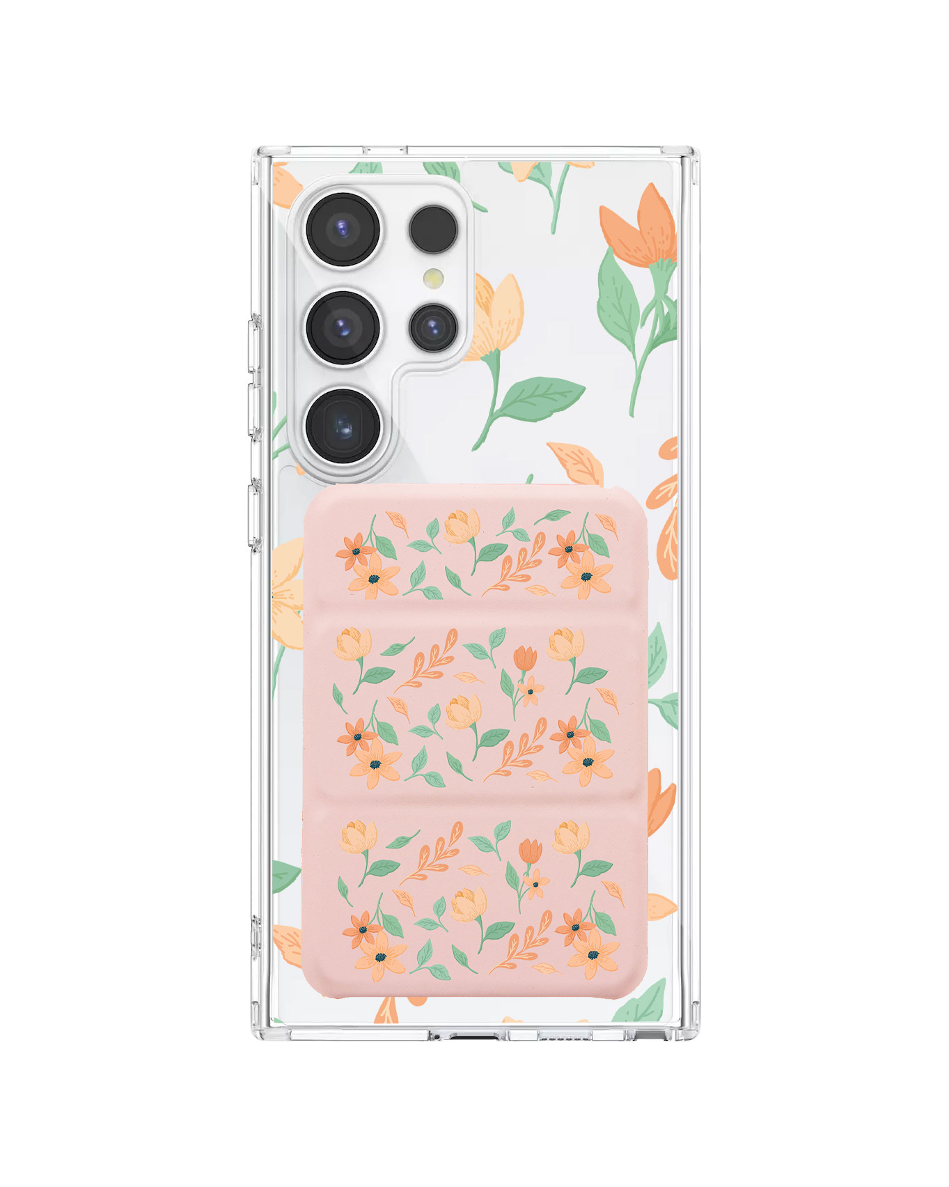 Android Magnetic Trifold Wallet Case - Birth Flower 4.0