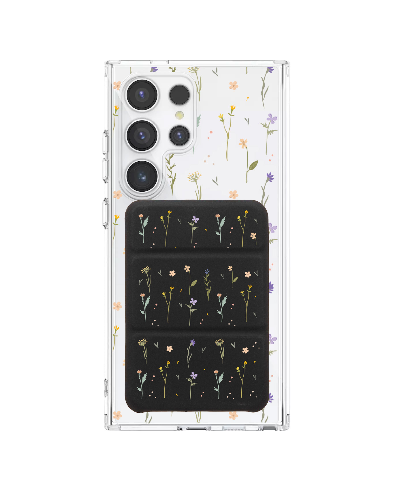 Android Magnetic Trifold Wallet Case - Botanical Garden 2.0