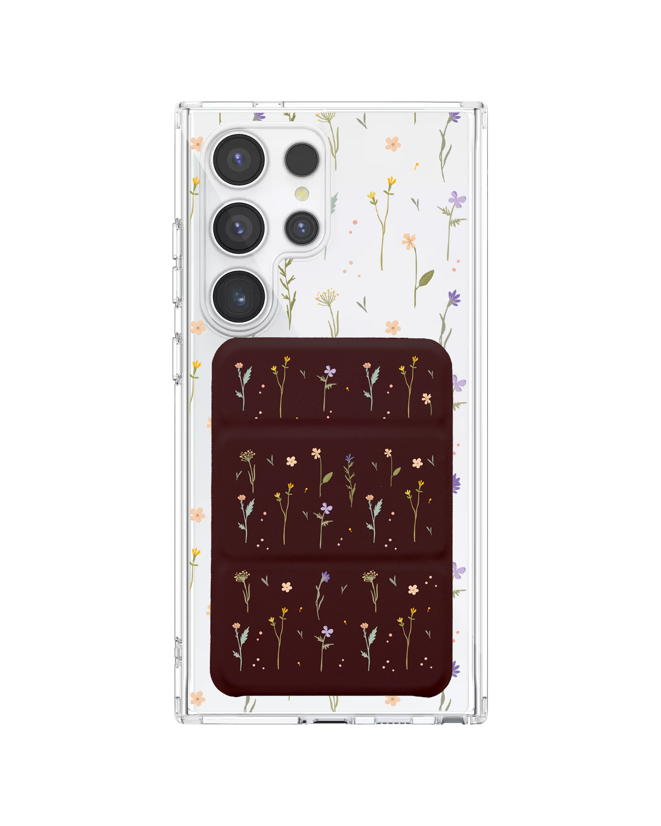 Android Magnetic Trifold Wallet Case - Botanical Garden 2.0