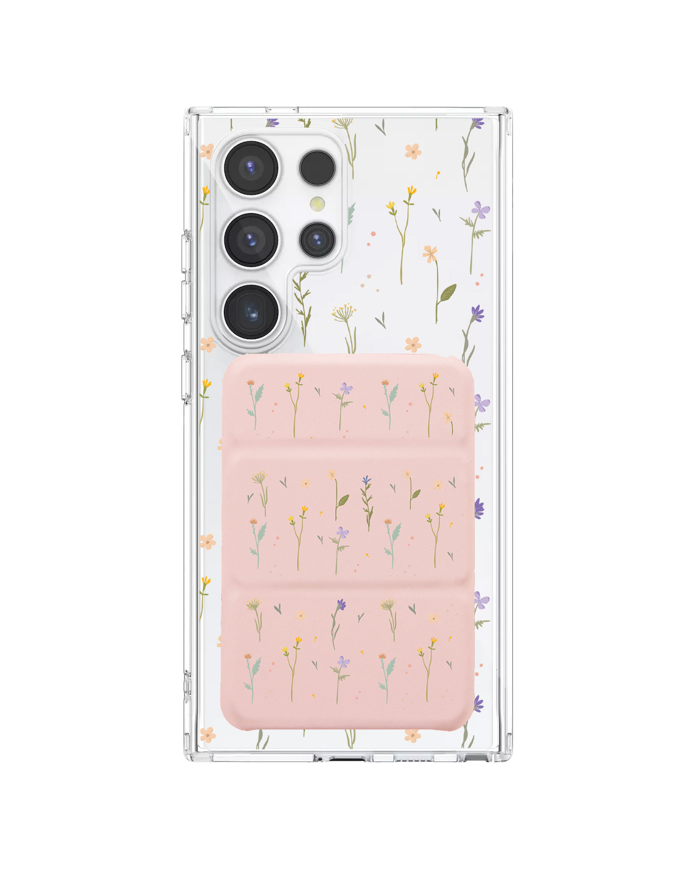 Android Magnetic Trifold Wallet Case - Botanical Garden 2.0