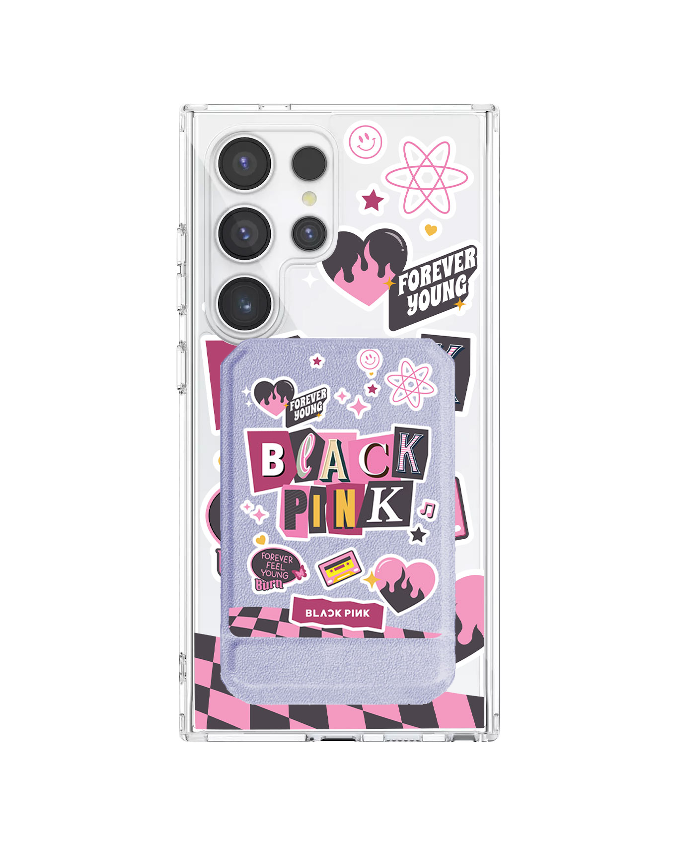 Android Magnetic Multifold Wallet - Blackpink Forever Young
