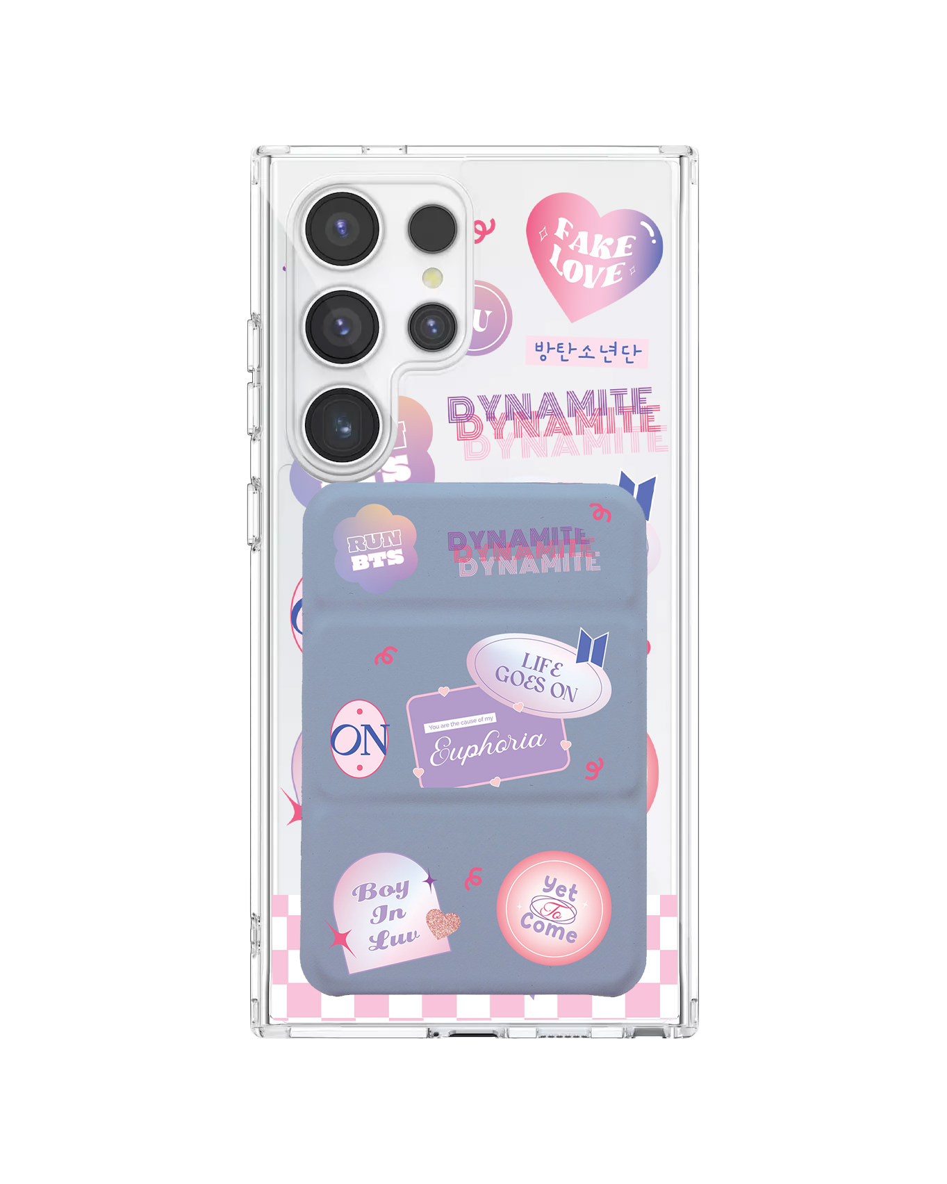 Android Magnetic Trifold Wallet Case - BTS Proof