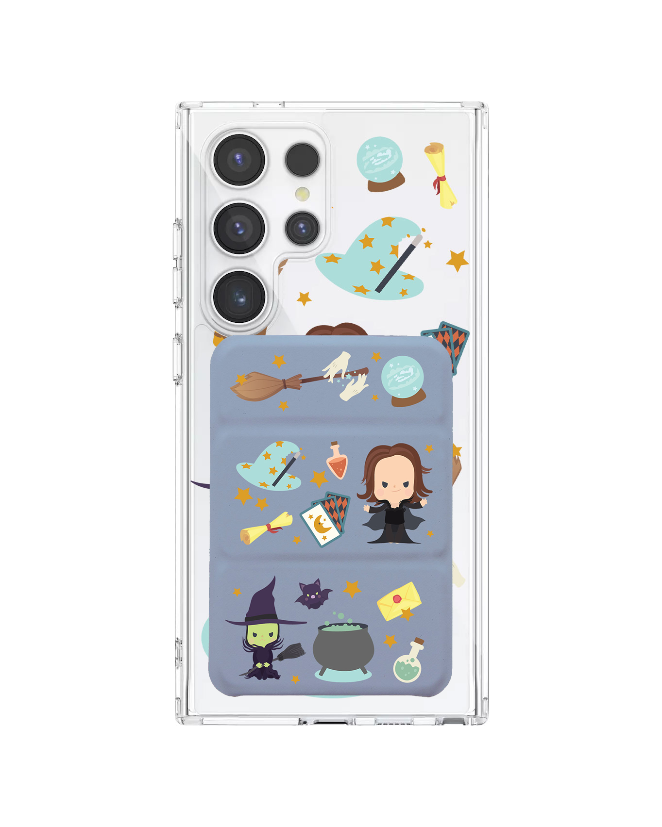 Android Magnetic Trifold Wallet Case - Little Hogwarts