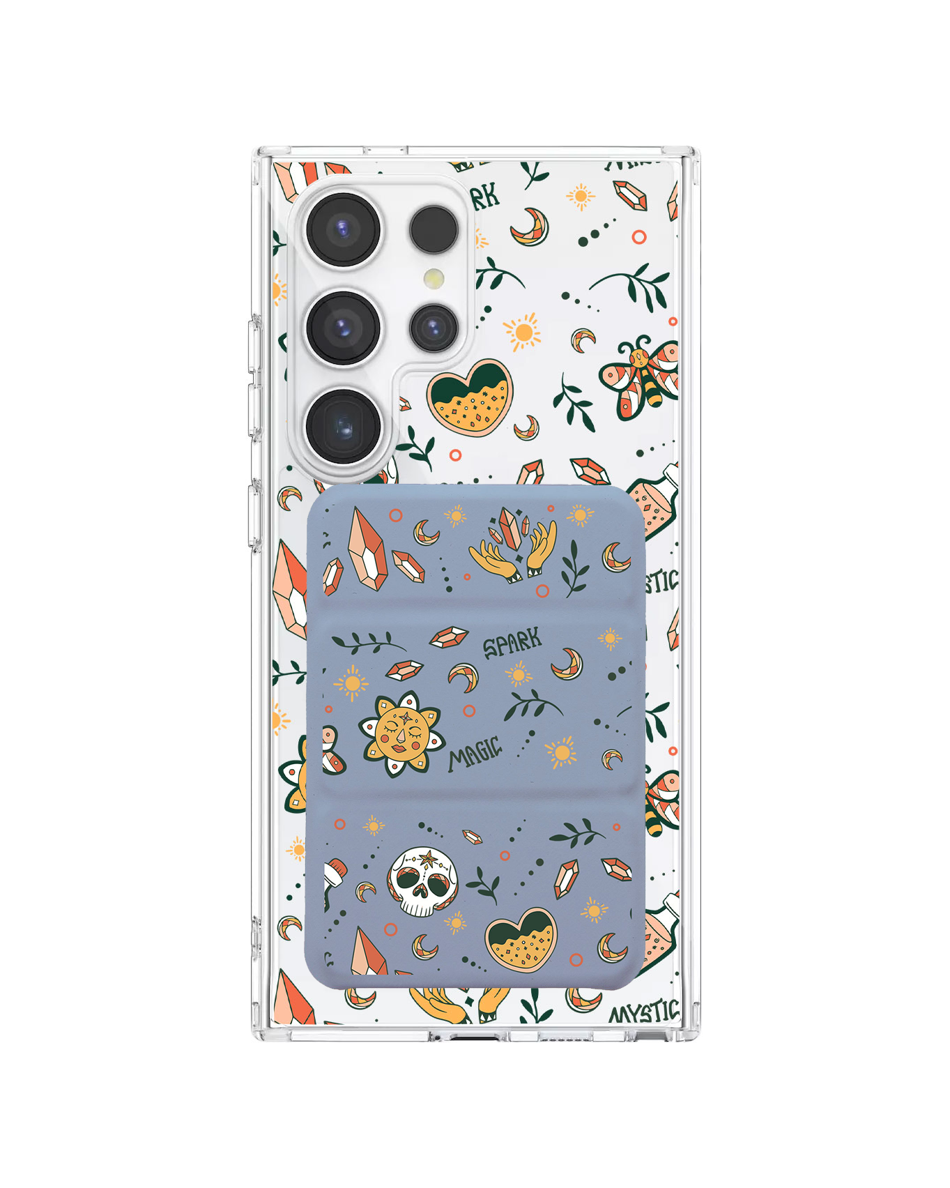 Android Magnetic Trifold Wallet Case - Mystic