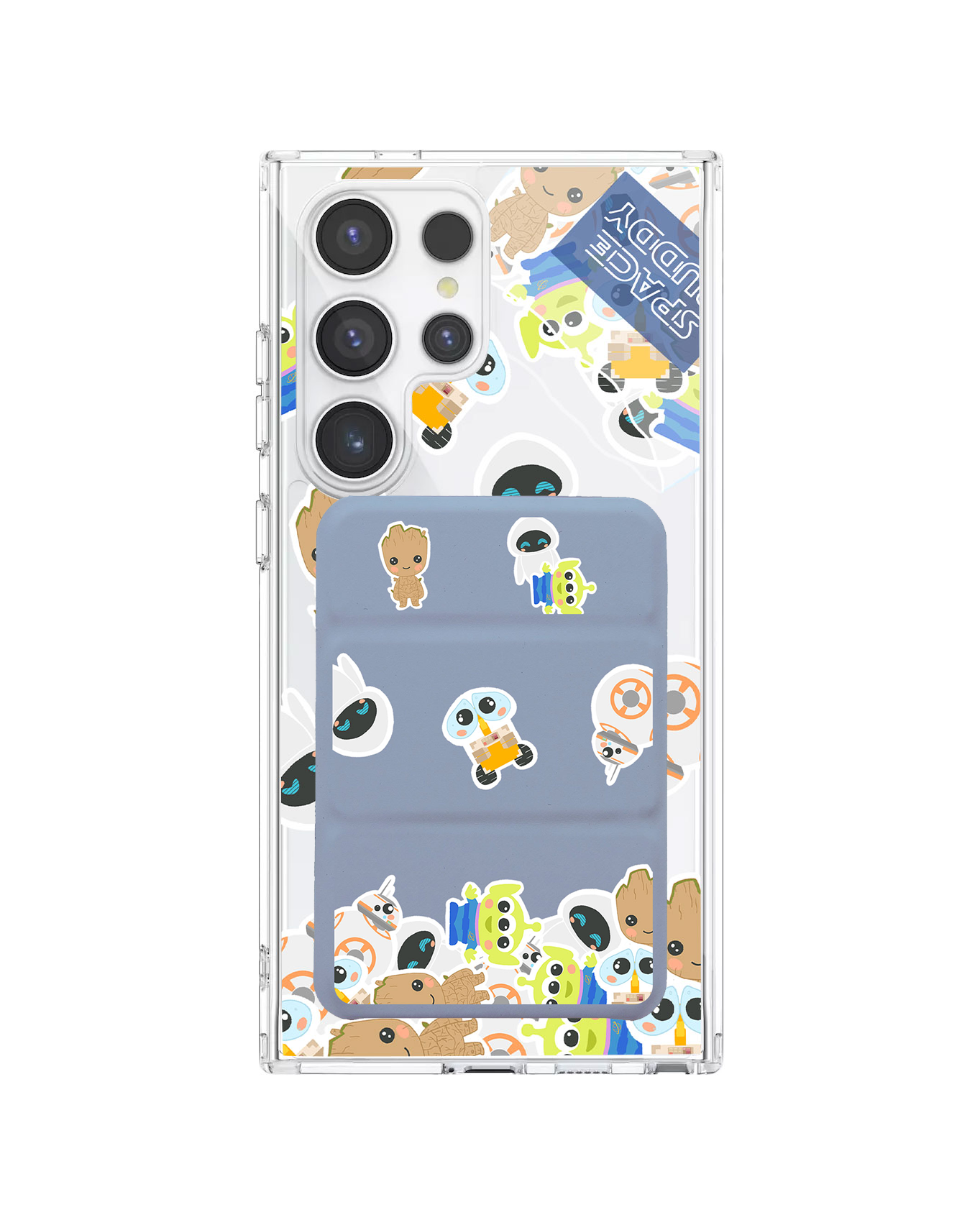 Android Magnetic Trifold Wallet Case - Buddy Space