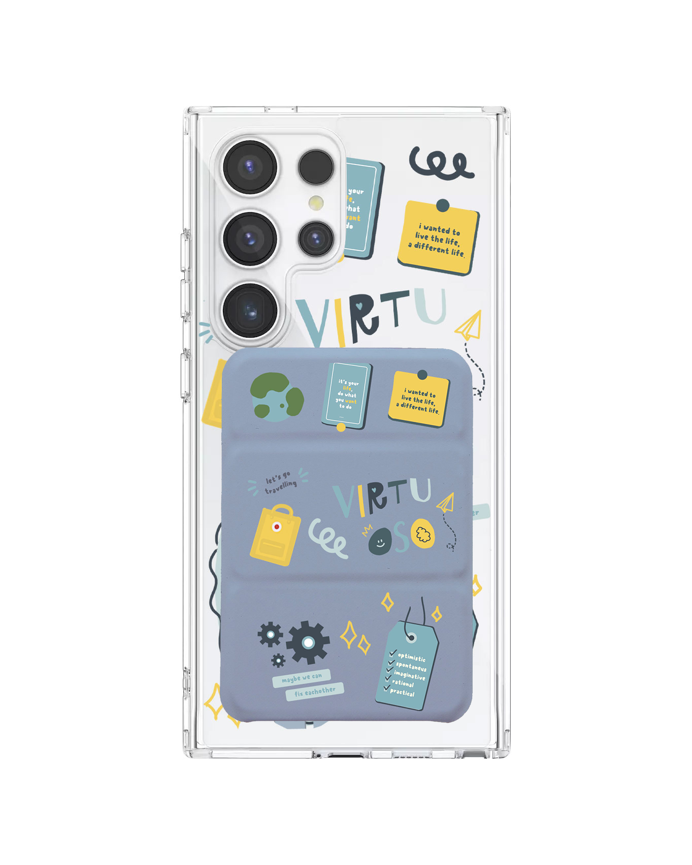 Android Magnetic Trifold Wallet Case - ISTP