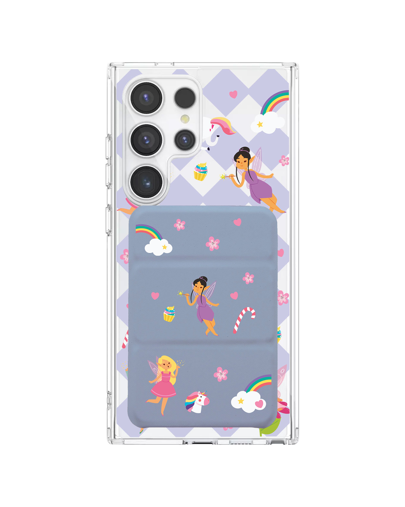 Android Magnetic Trifold Wallet Case - Little Fairy