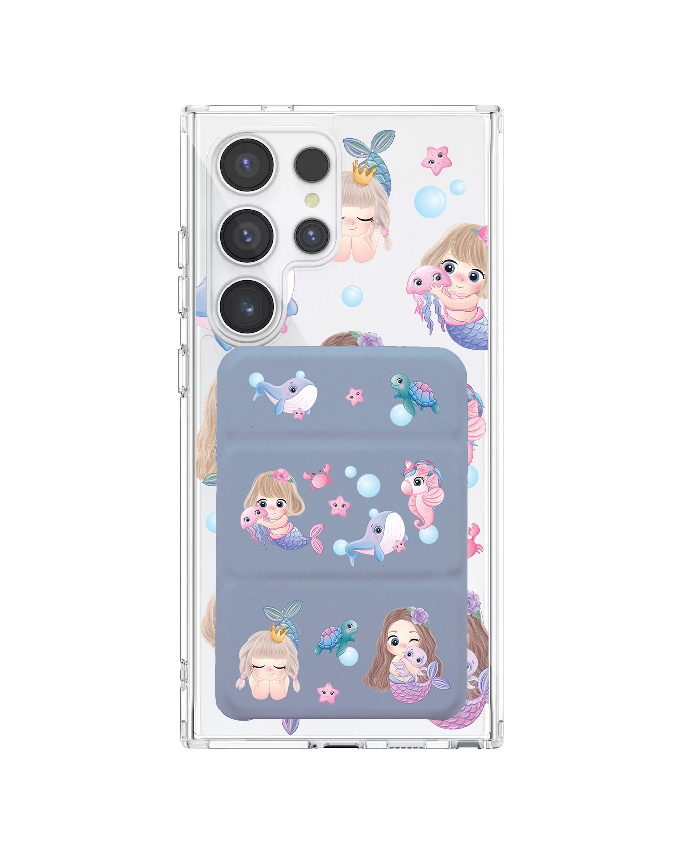 Android Magnetic Trifold Wallet Case - Little Mermaid