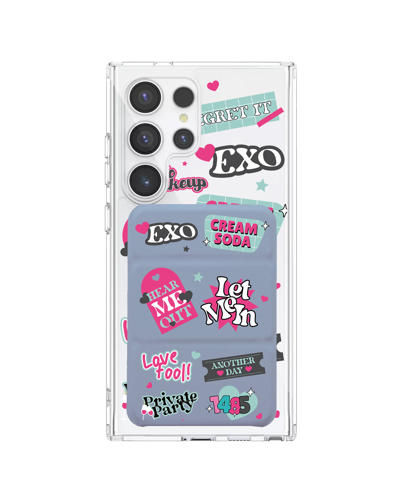 Android Magnetic Trifold Wallet Case - Exo Cream Soda