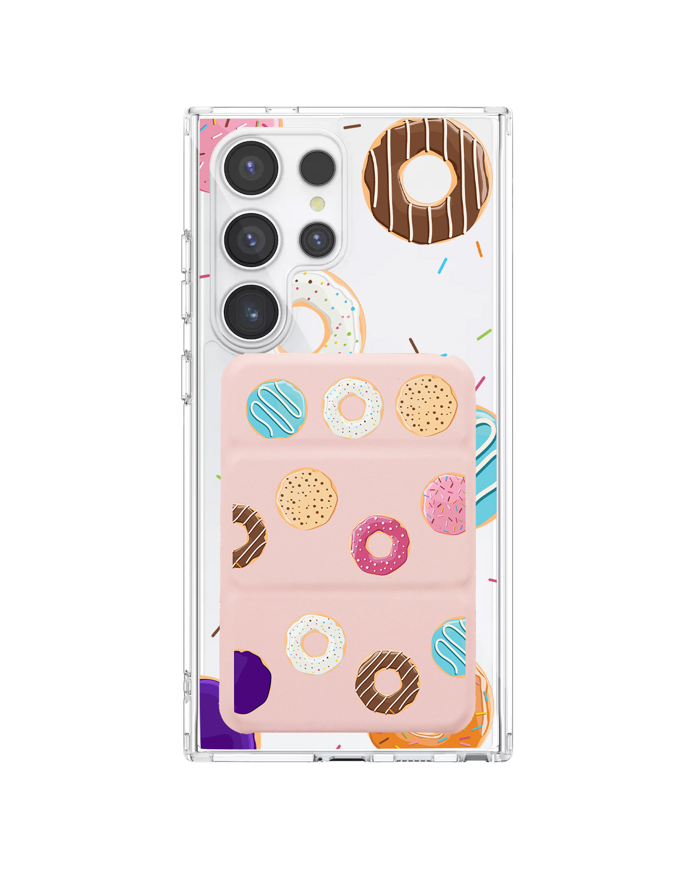 Android Magnetic Trifold Wallet Case - Doughnuts