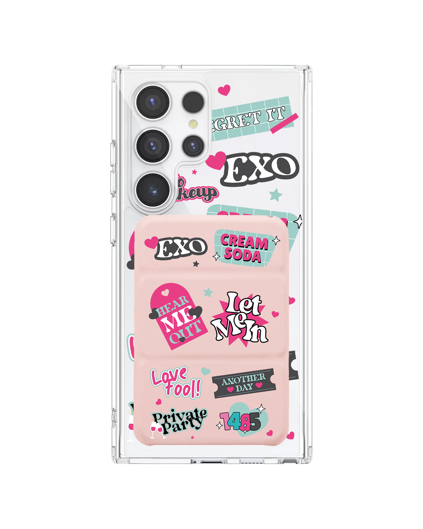 Android Magnetic Trifold Wallet Case - Exo Cream Soda