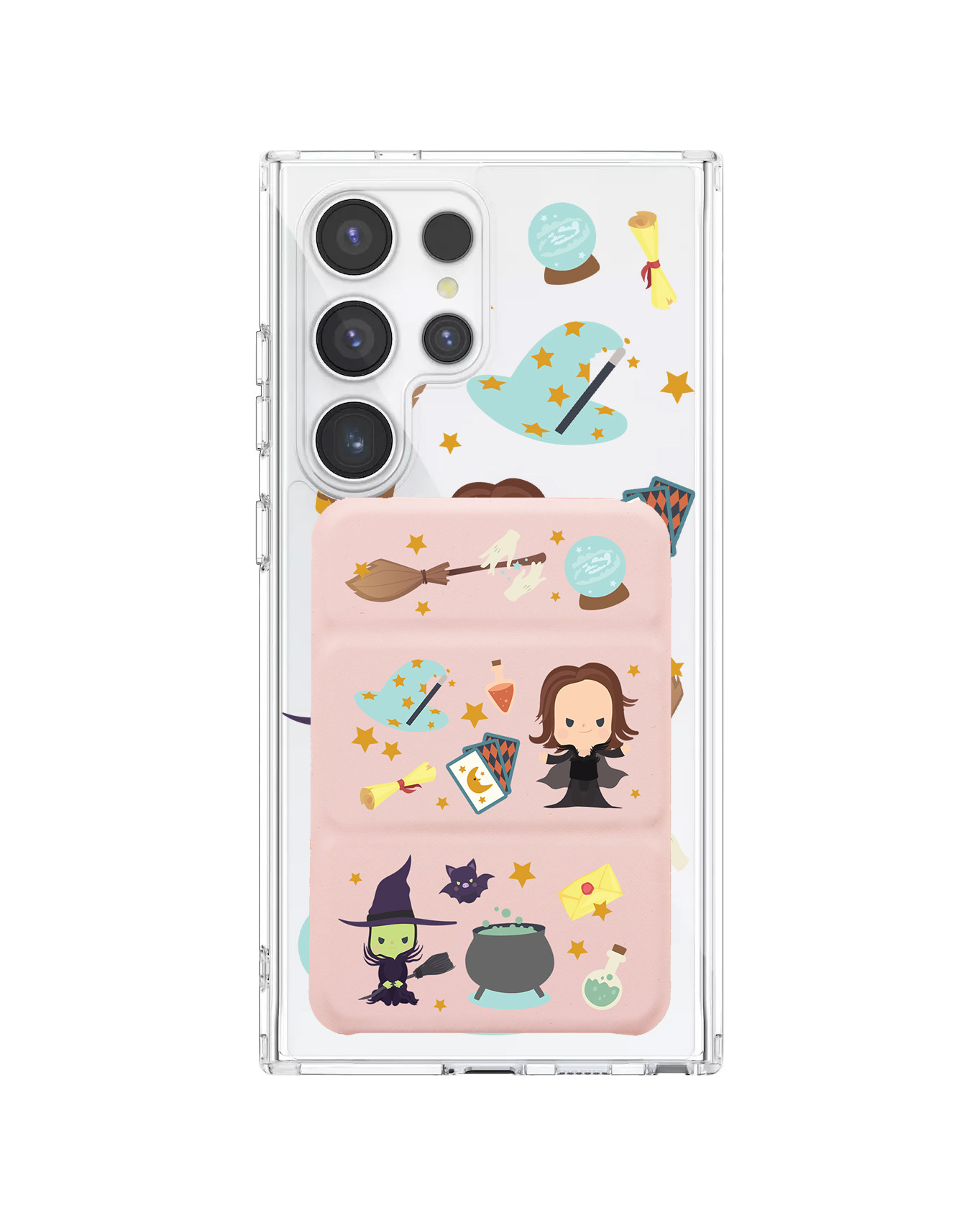 Android Magnetic Trifold Wallet Case - Little Hogwarts