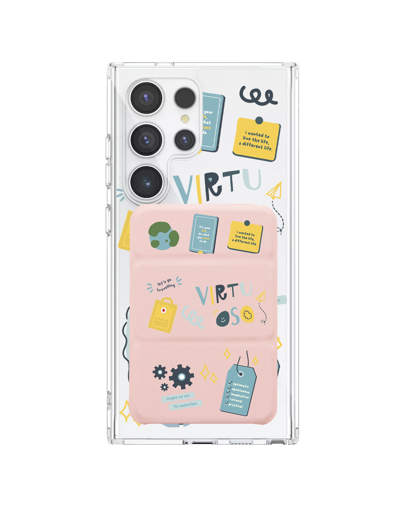 Android Magnetic Trifold Wallet Case - ISTP