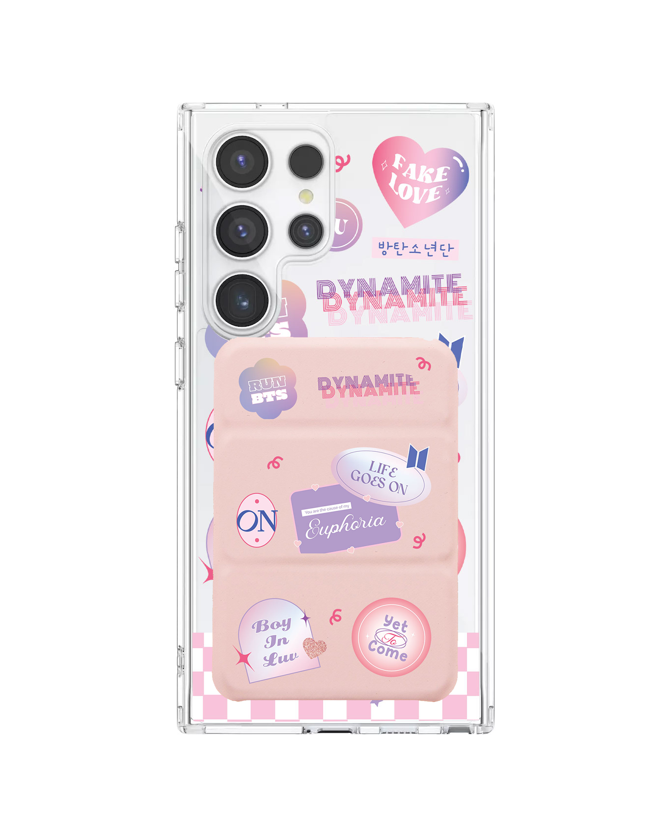 Android Magnetic Trifold Wallet Case - BTS Proof