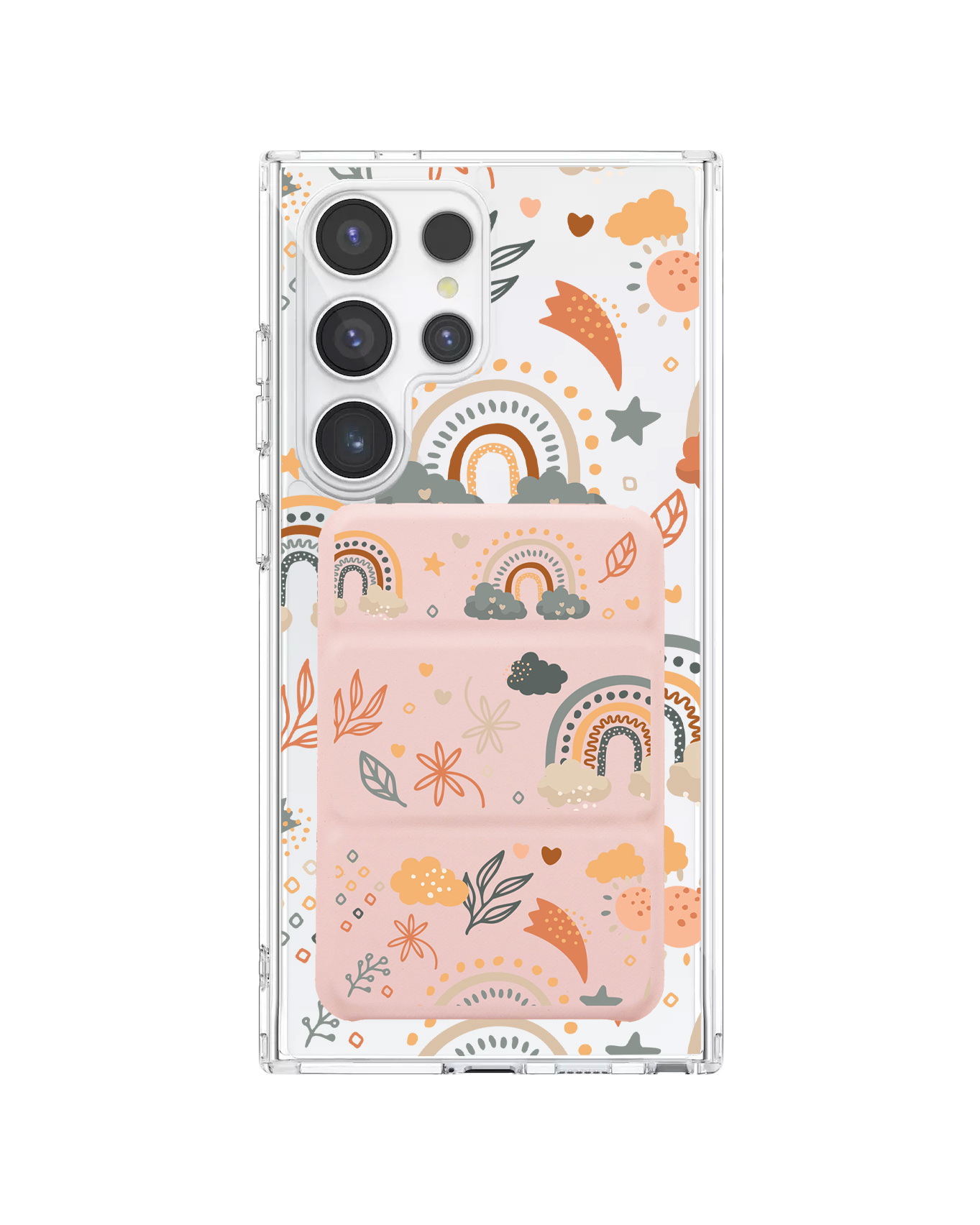 Android Magnetic Trifold Wallet Case - Boho 2.0