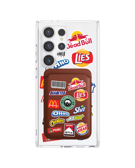 Android Magnetic Wallet Case - Food Parody