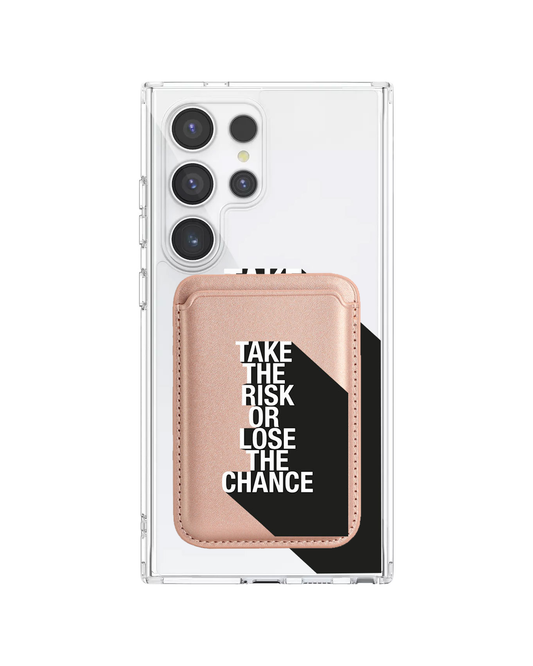 Android Magnetic Wallet Case - Take the Risk