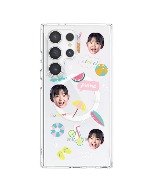 Magsafe Case - Face Grid Summer