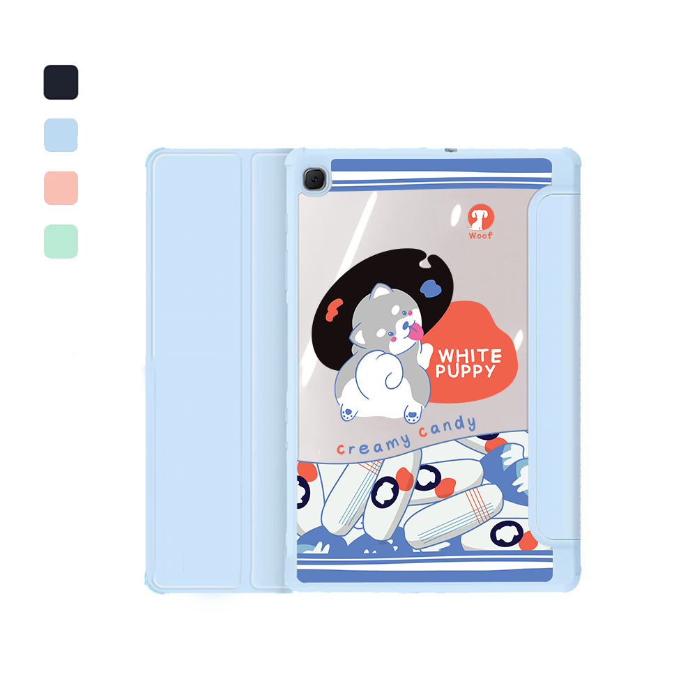 Android Tab Flipcover - White Puppy
