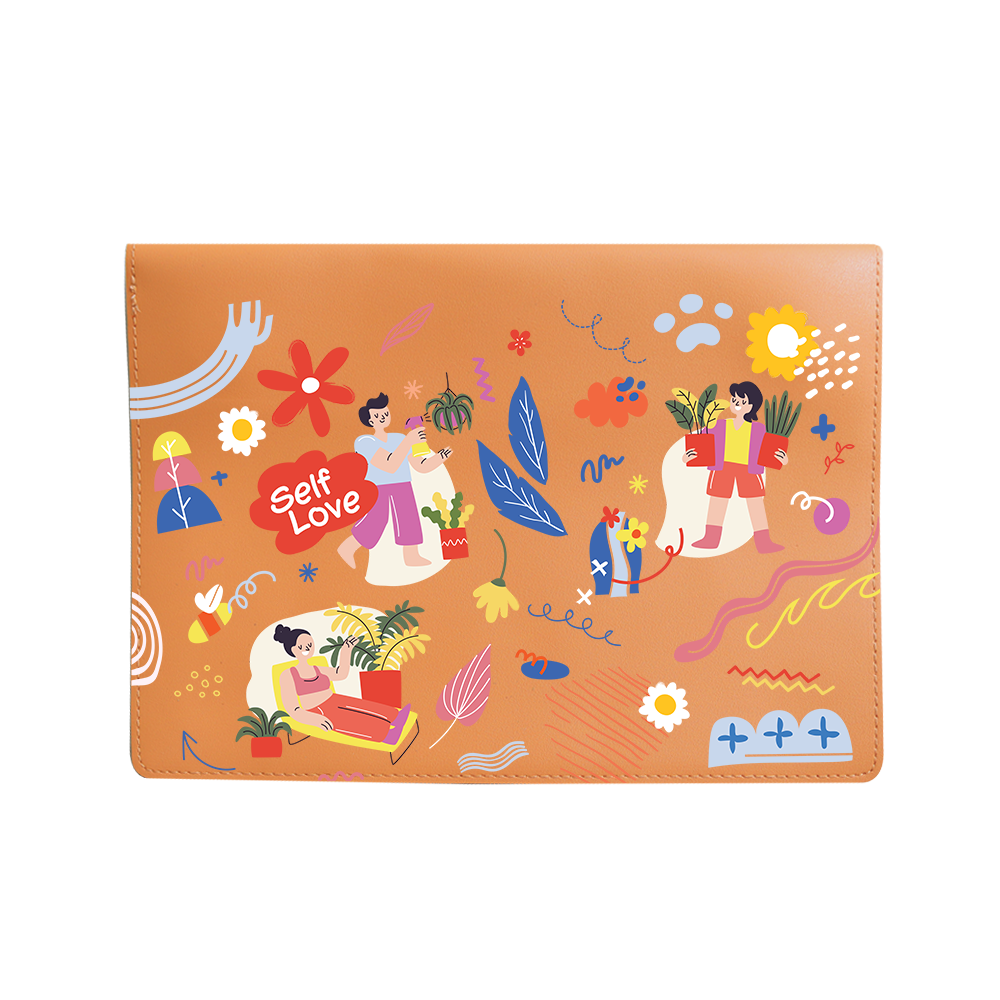 Vegan Leather Sleeve - Self Love Sticker Pack 1.0